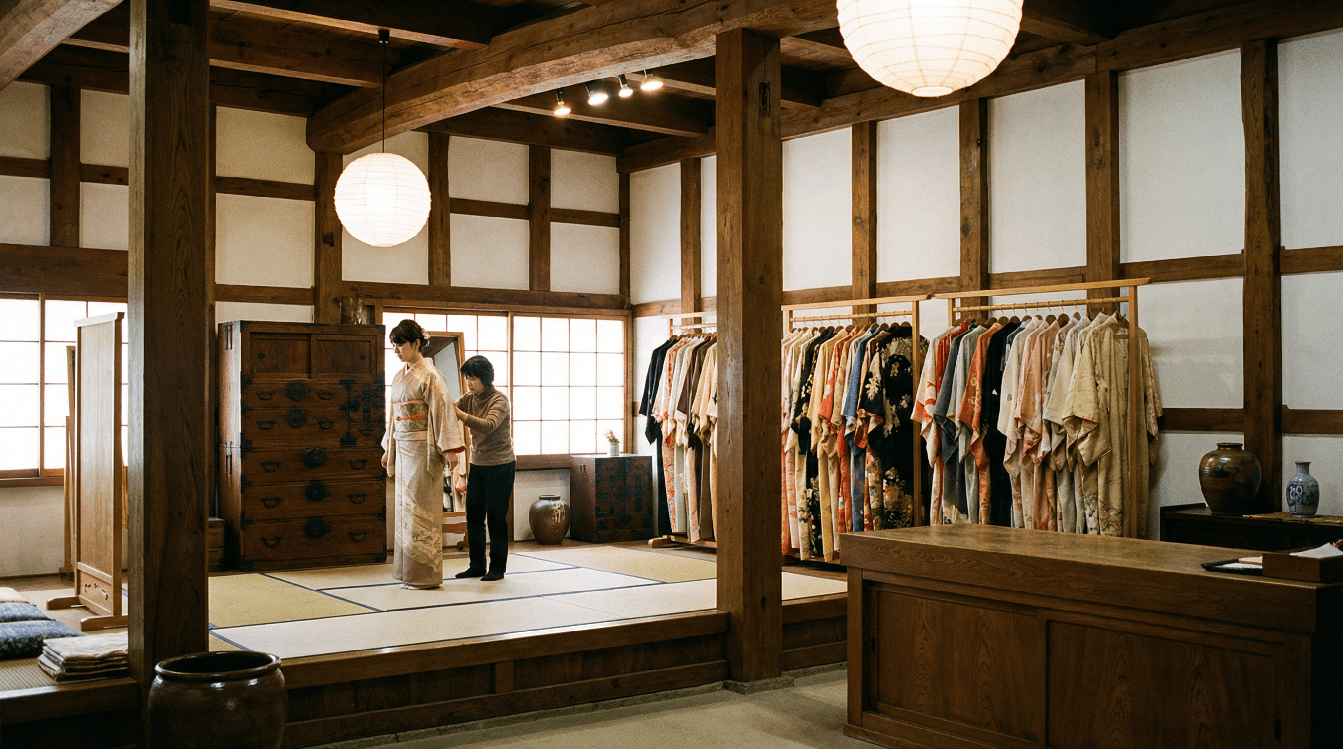 古民家蔵の内観